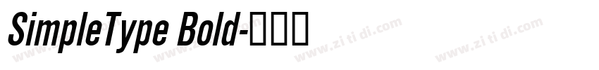 SimpleType Bold字体转换